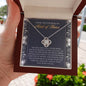 Maid of Honor-World to Me-Love Knot Necklace