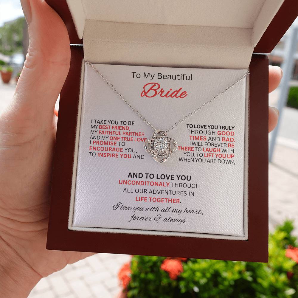 Gift For Bride From Best Man-Love Knot
