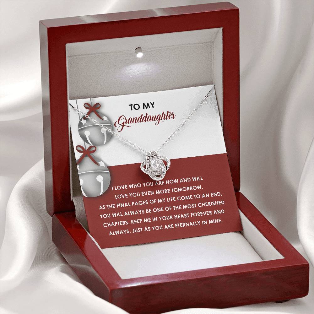 Granddaughter-To An End-Love Knot Necklace