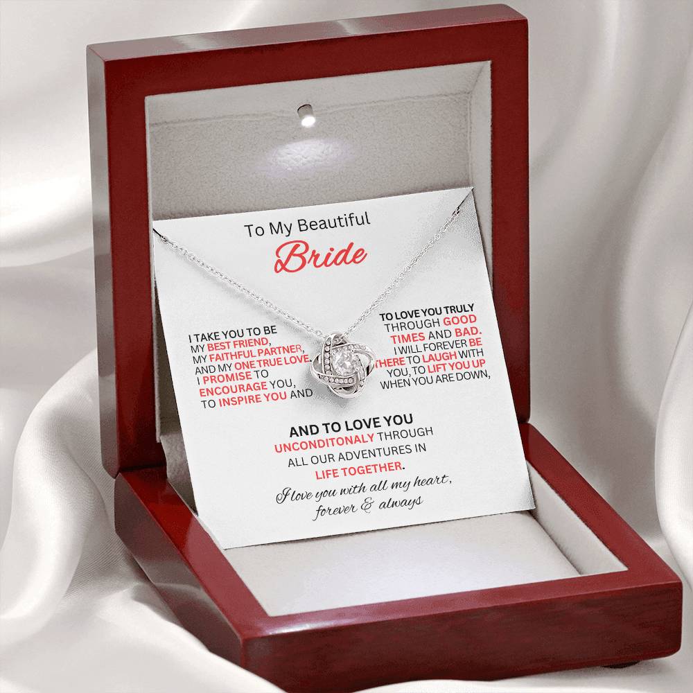 Gift For Bride From Best Man-Love Knot