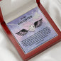 Gift For DAUGHTER-Brave and Strong Wings-Love Knots Necklace