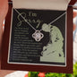 I'm Sorry-On My Knees-Love Knot Necklace