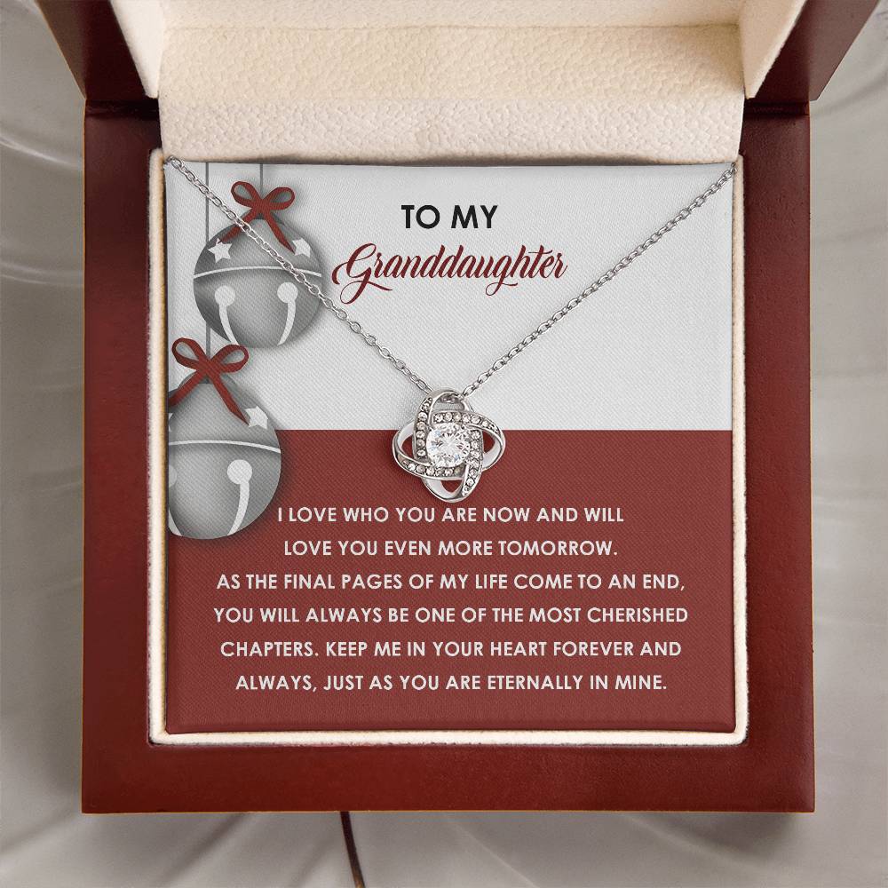Granddaughter-To An End-Love Knot Necklace