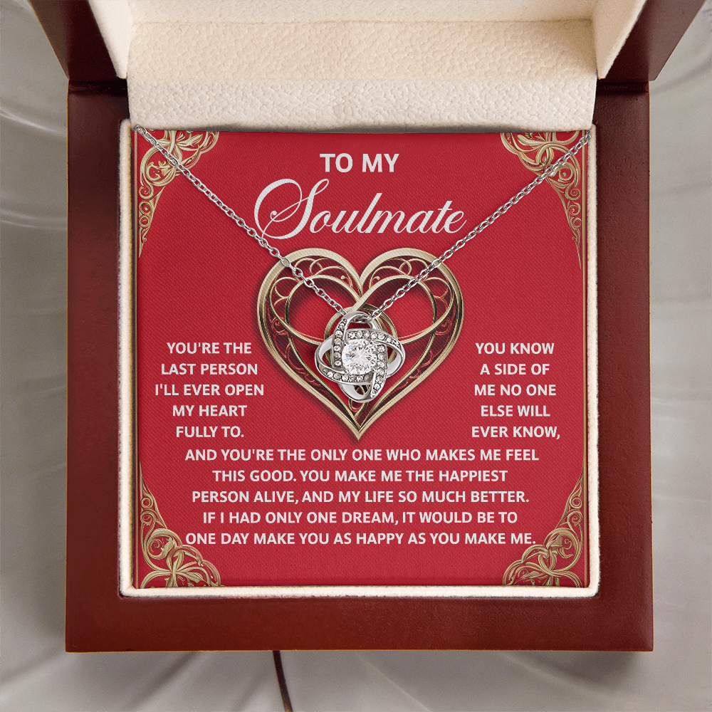 Soulmate; The Only One-Love Knot Necklace