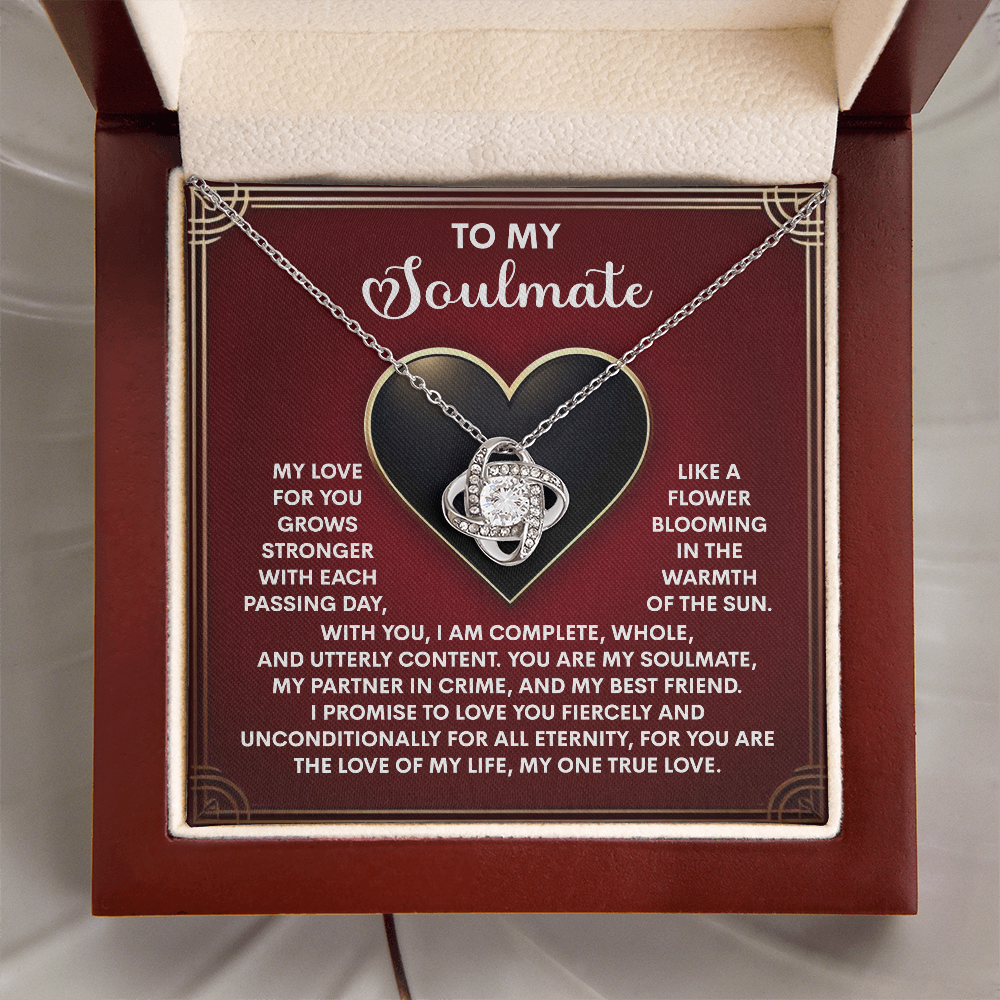 Soulmate-One True Love-Love Knot Necklace