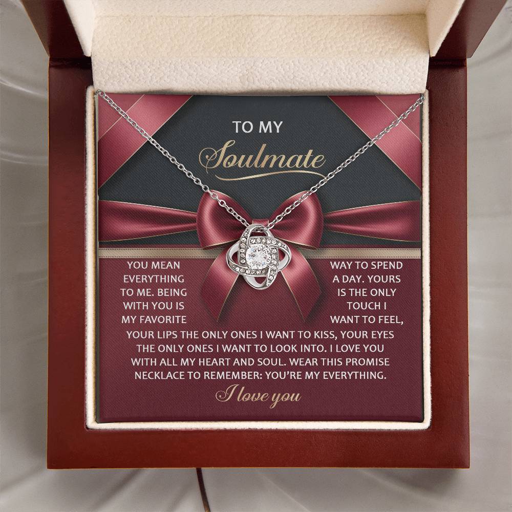 Soulmate: Heart and Soul-Love Knot Necklace
