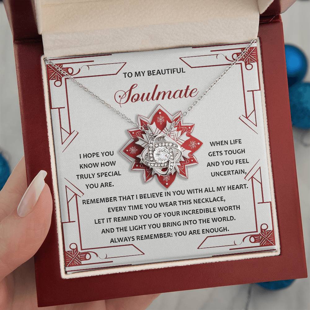 Soulmate-You Are Enough-Love Knot Necklace