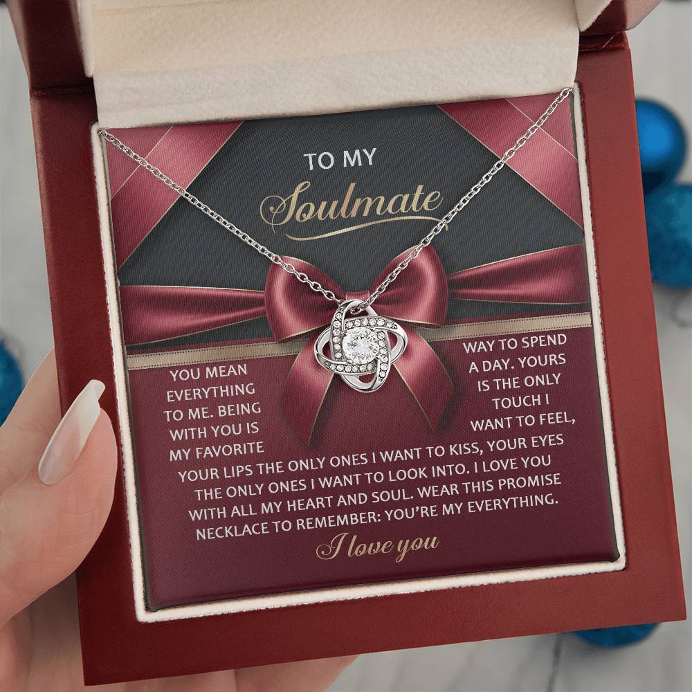 Soulmate: Heart and Soul-Love Knot Necklace