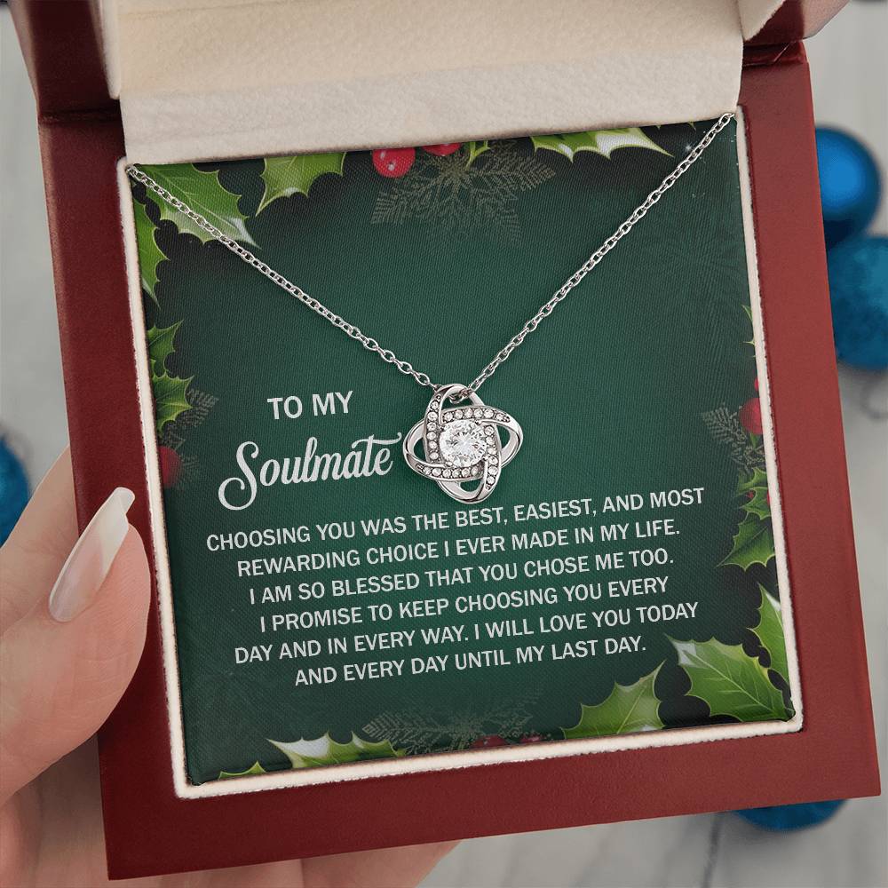 Soulmate-Chose Me Too-Love Knot Necklace