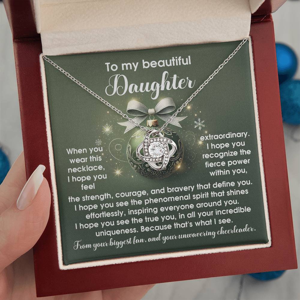 Gift for Daughter:Incredible Uniqueness-Love Knot