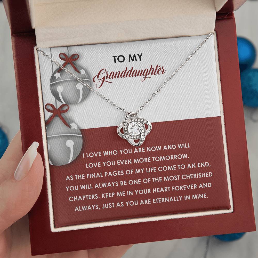 Granddaughter-To An End-Love Knot Necklace