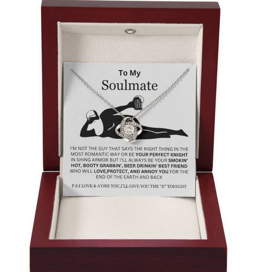 Gift for soulmate-funny beer man- love knot