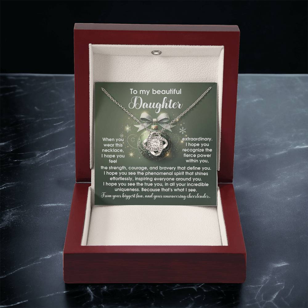 Gift for Daughter:Incredible Uniqueness-Love Knot