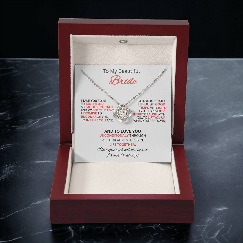 Gift For Bride From Best Man-Love Knot