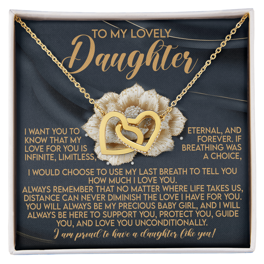 Daughter-Infinite Love: Interlocking Hearts
