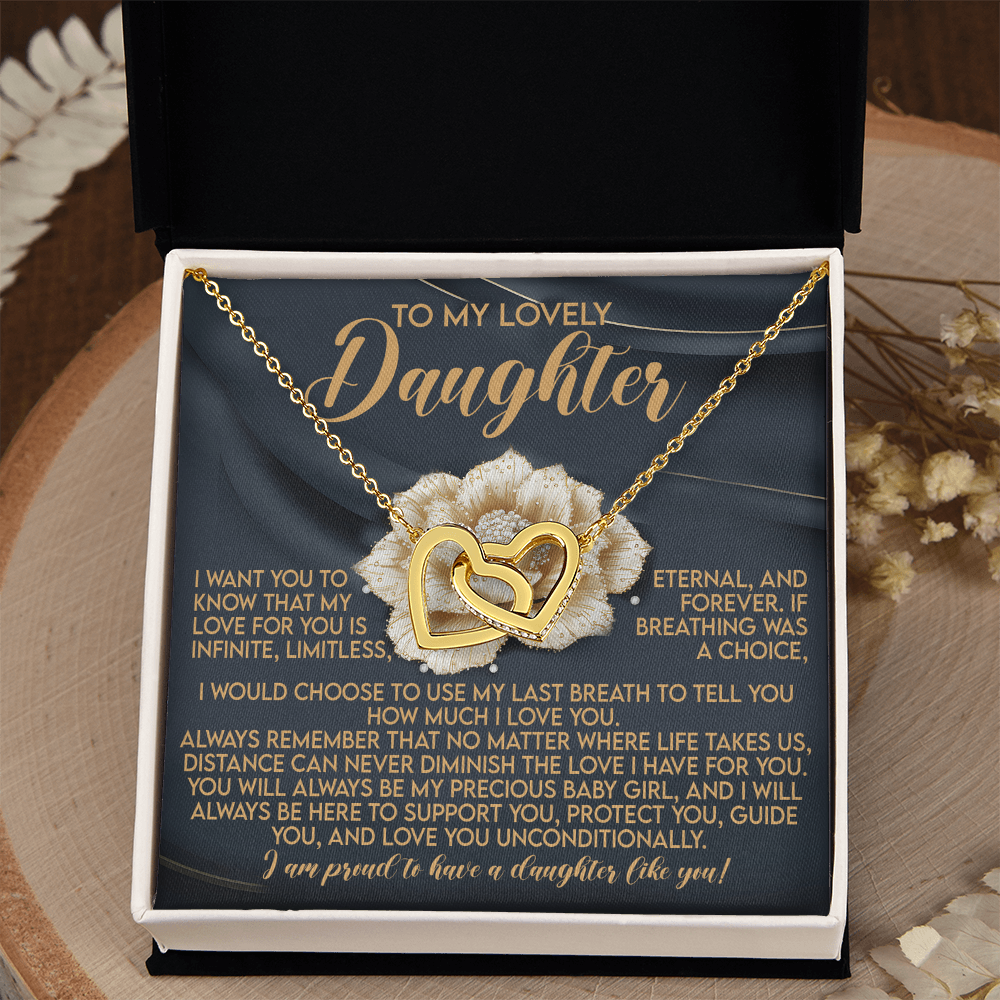 Daughter-Infinite Love: Interlocking Hearts