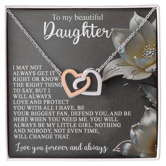 Daughter-Love Protect:Interlocking Hearts