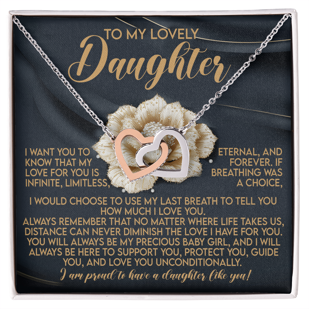 Daughter-Infinite Love: Interlocking Hearts