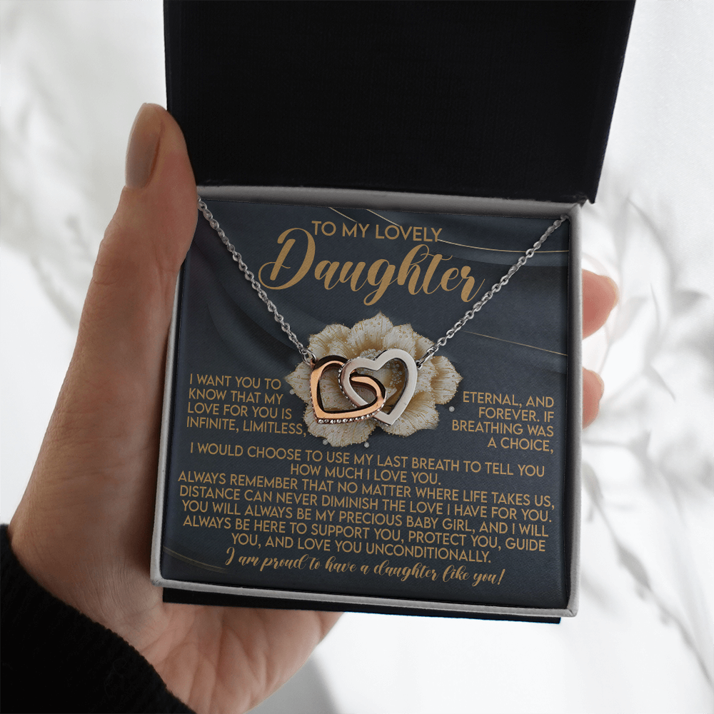 Daughter-Infinite Love: Interlocking Hearts