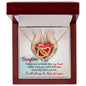 Gift For DAUGHTER-Always Be There-Interlocking Hearts