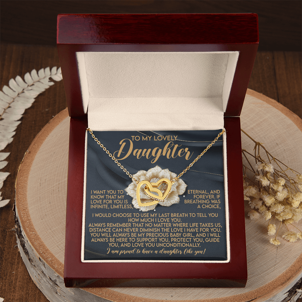 Daughter-Infinite Love: Interlocking Hearts