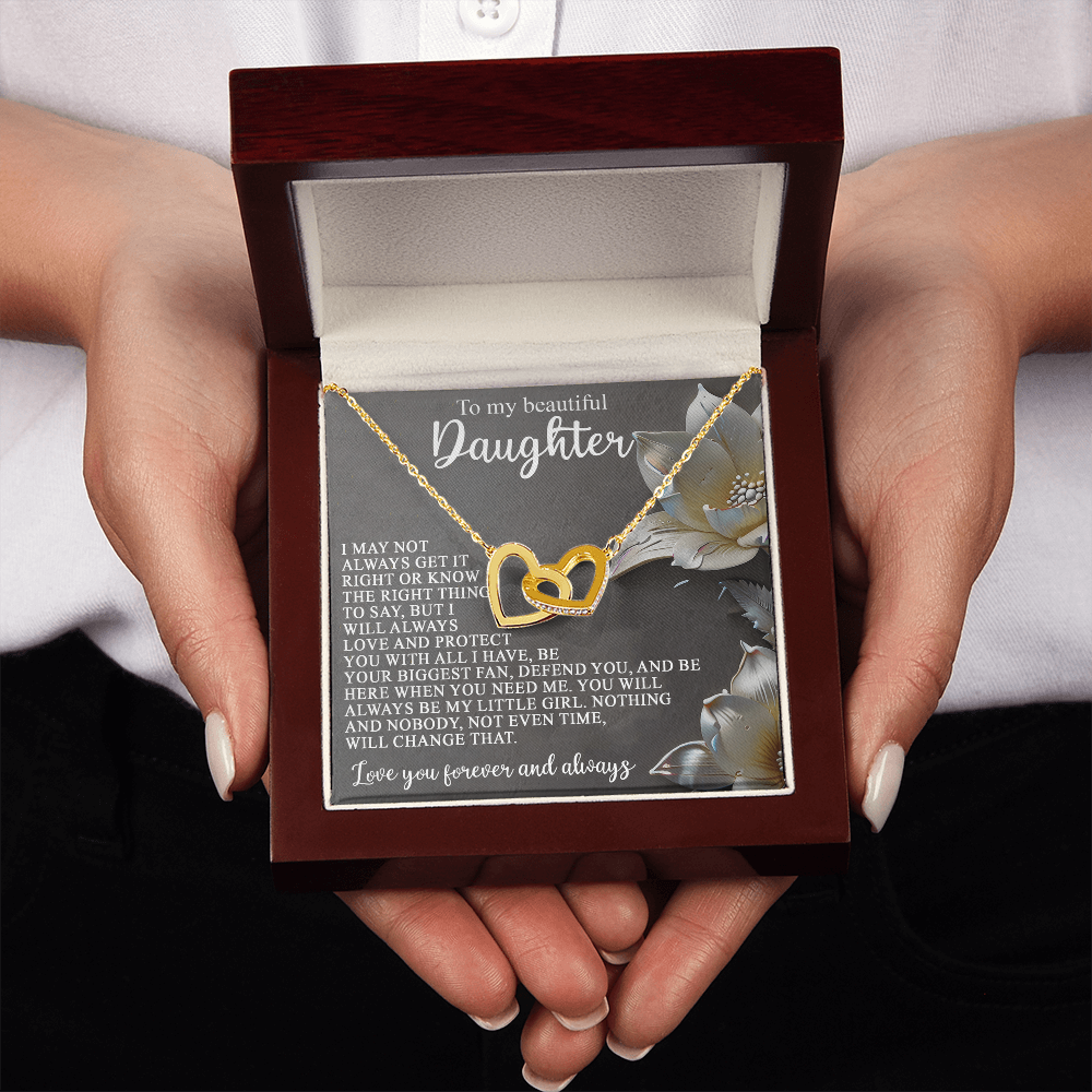 Daughter-Love Protect:Interlocking Hearts