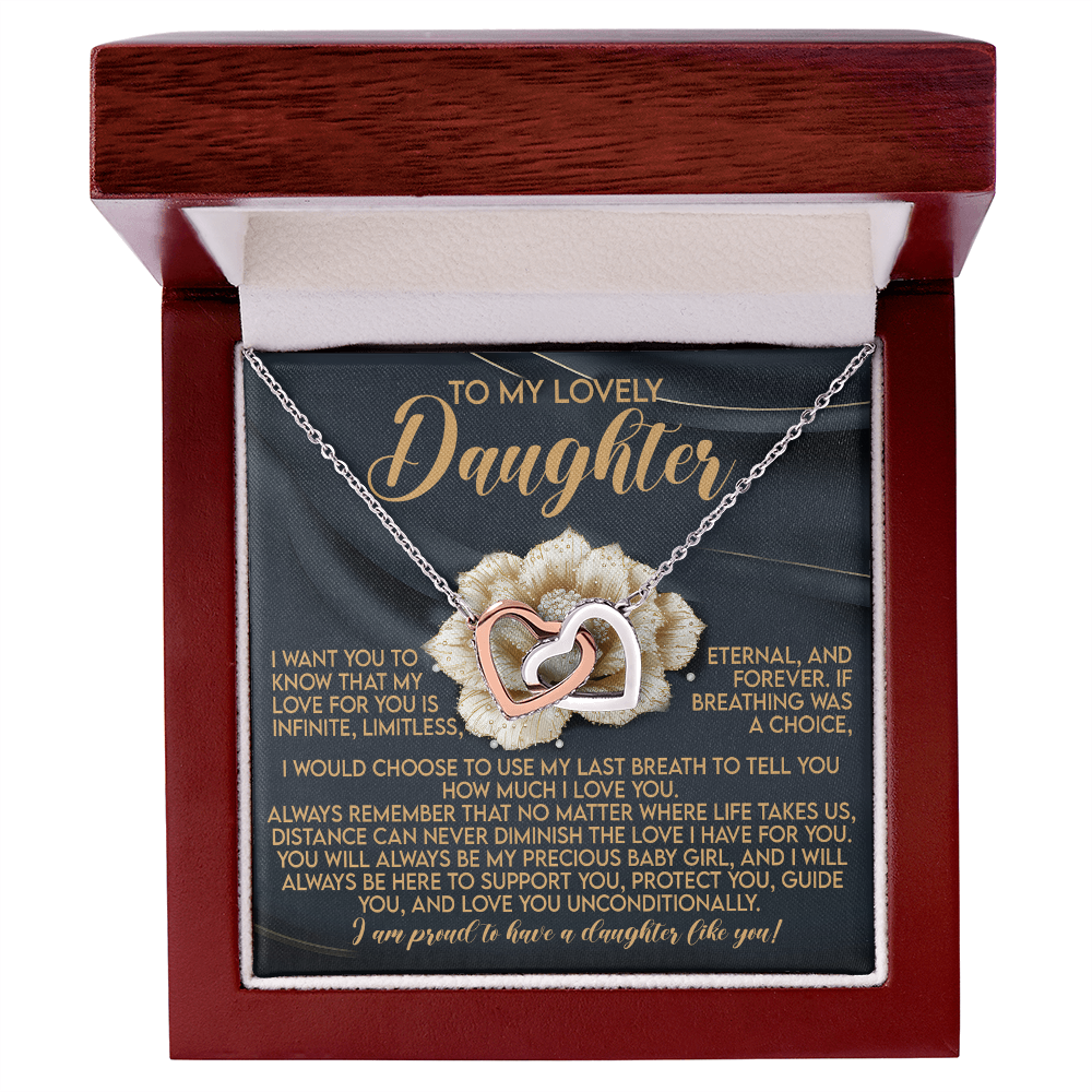 Daughter-Infinite Love: Interlocking Hearts