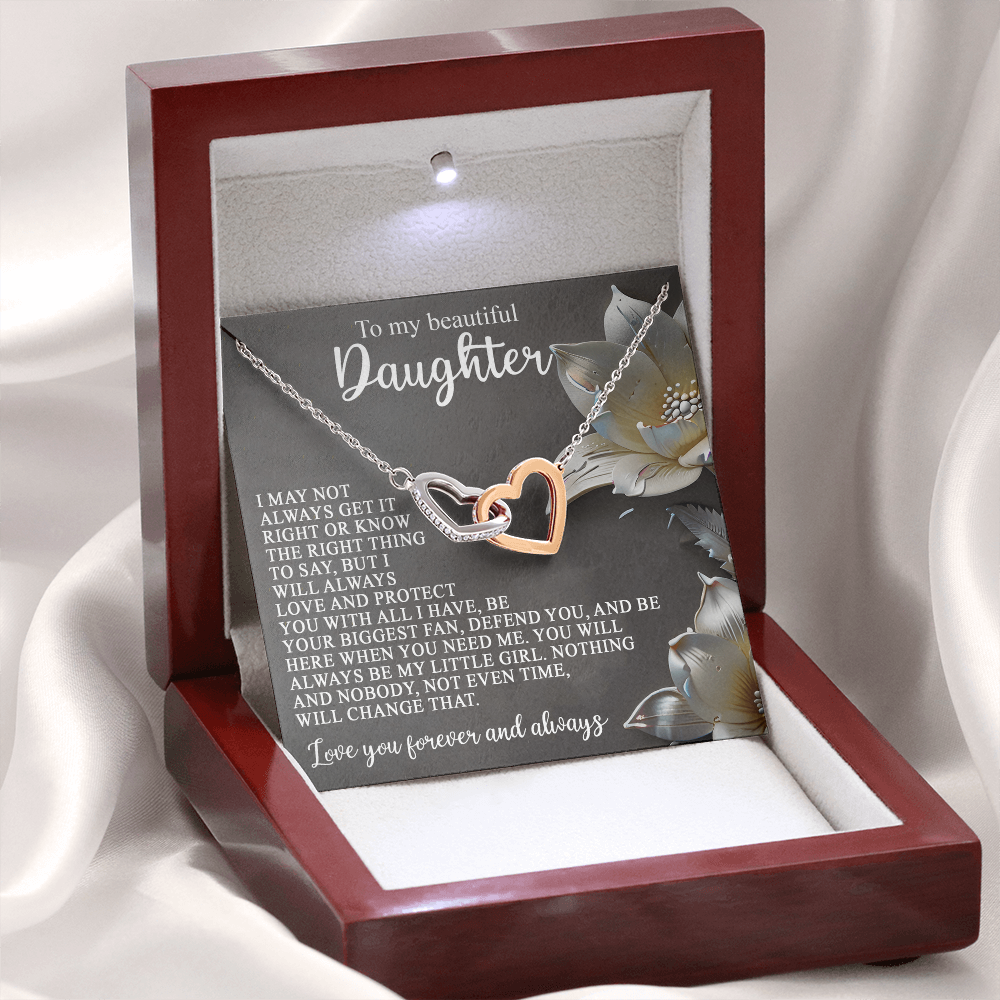 Daughter-Love Protect:Interlocking Hearts