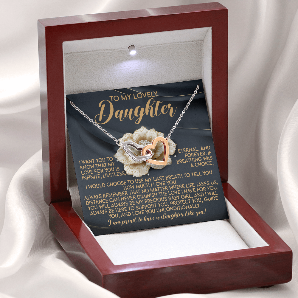Daughter-Infinite Love: Interlocking Hearts