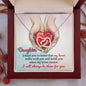 Gift For DAUGHTER-Always Be There-Interlocking Hearts