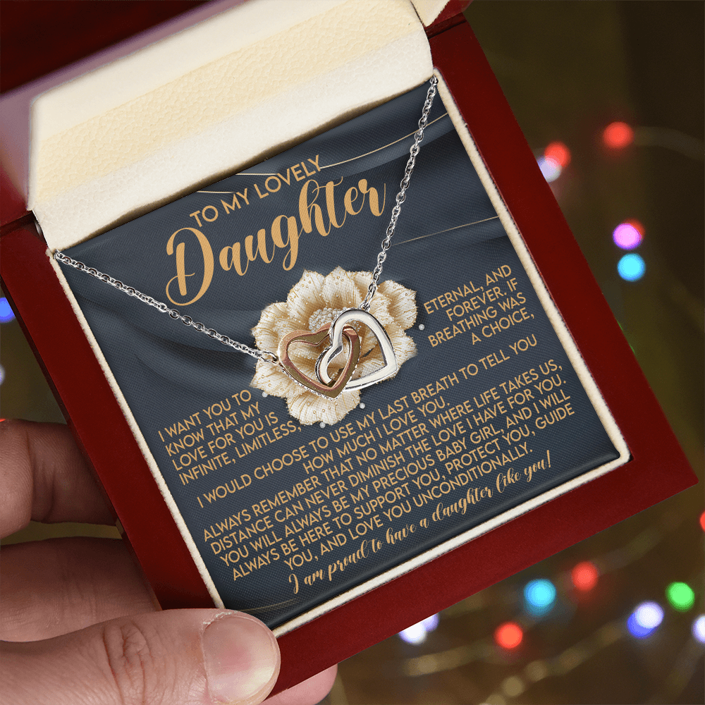 Daughter-Infinite Love: Interlocking Hearts