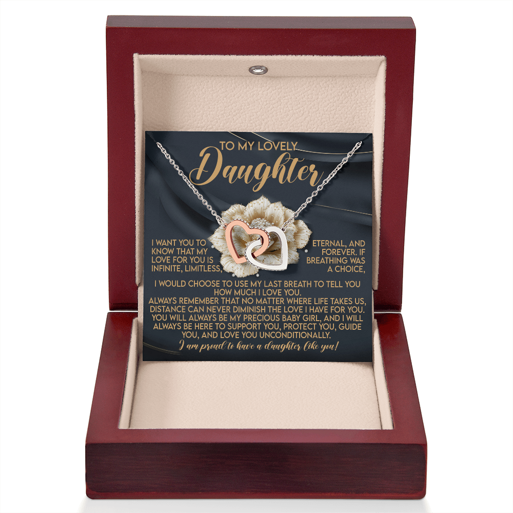 Daughter-Infinite Love: Interlocking Hearts