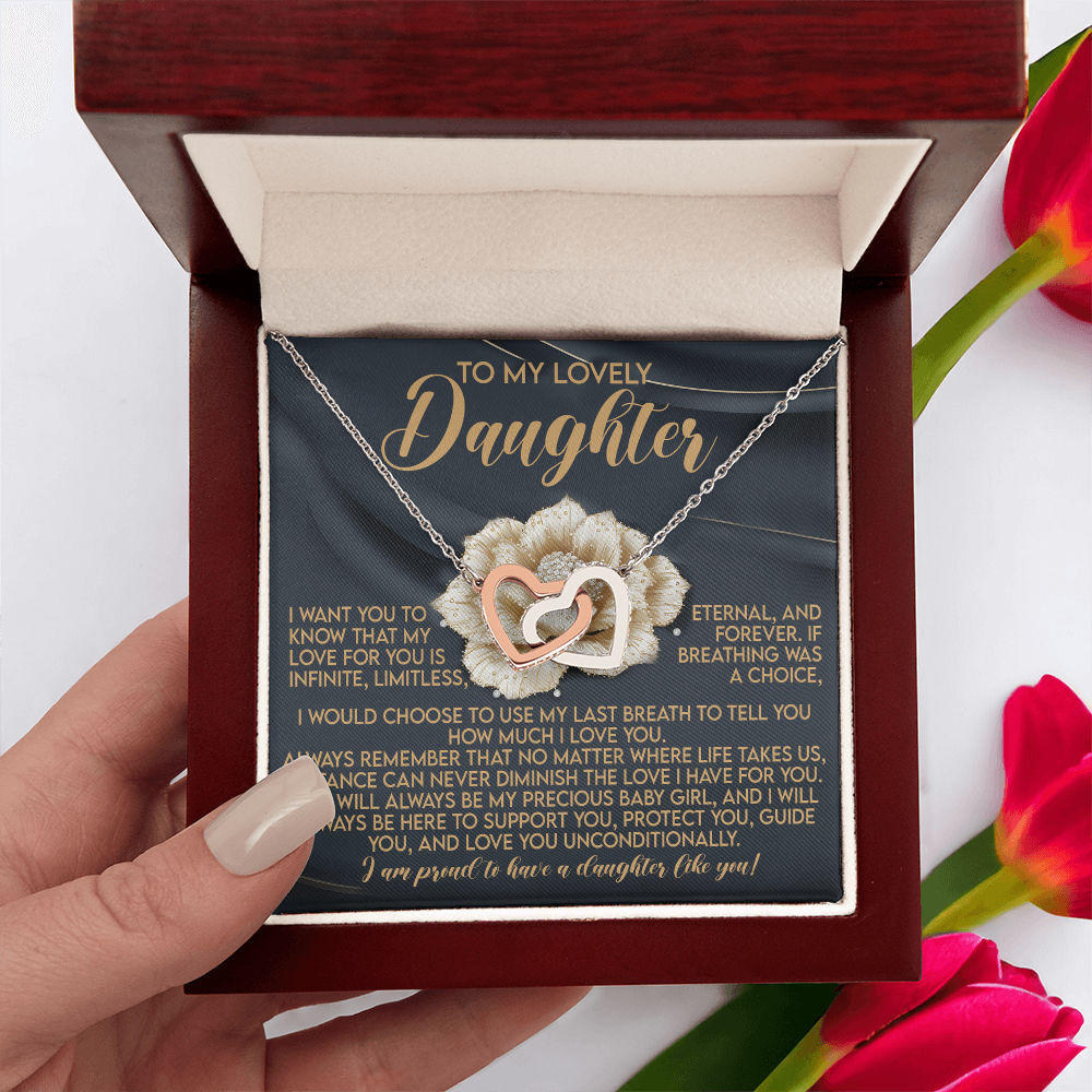 Daughter-Infinite Love: Interlocking Hearts