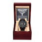Gift for DAD-My Best Friend-Black Chron. Watch