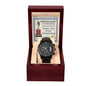 Gift For Dad-World Best Daddy-Black Chron. Watch