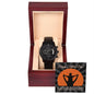 Gift for Dad-Your Little Boy-From Son-Black Chron. Watch