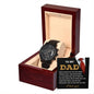Gift For Dad-Shaped My Life- Black Chron. Watch