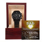 Gift for Dad-From Son-My Guiding Light- Black Chron. Watch