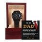 Gift For Dad-Shaped My Life- Black Chron. Watch