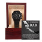 Gift For Dad- To Thank You-Black Chron, Watch
