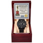Gift For Dad-World Best Daddy-Black Chron. Watch