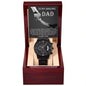 Gift For Dad- To Thank You-Black Chron, Watch