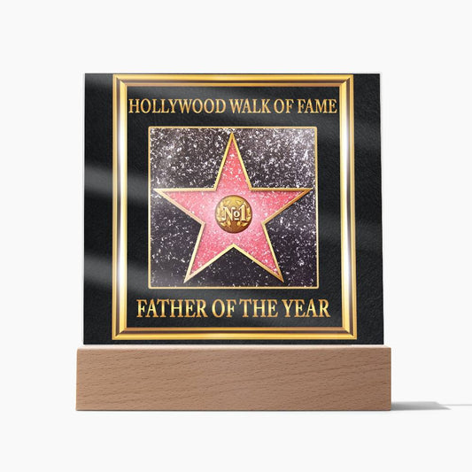 Gift For Father-Walk of Fame-Plaque