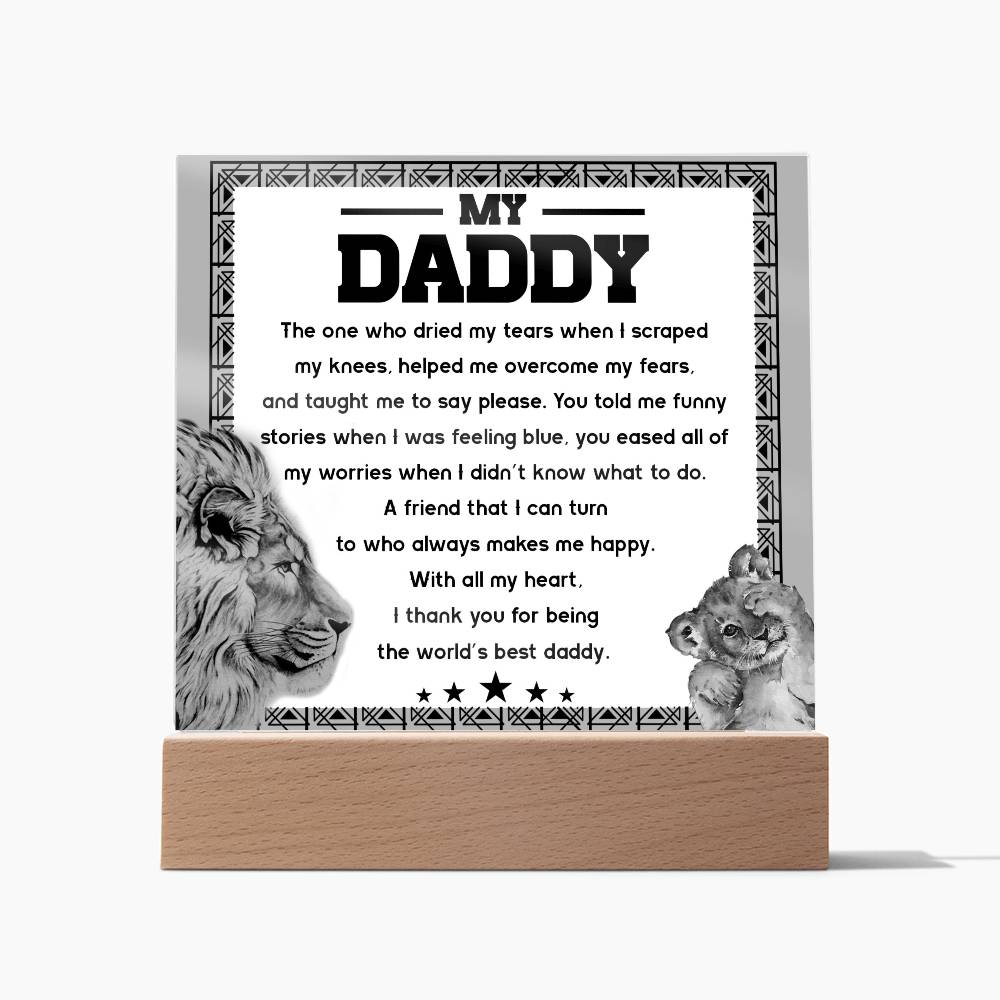 Gift For Dad-Makes Me Happy-Plaque