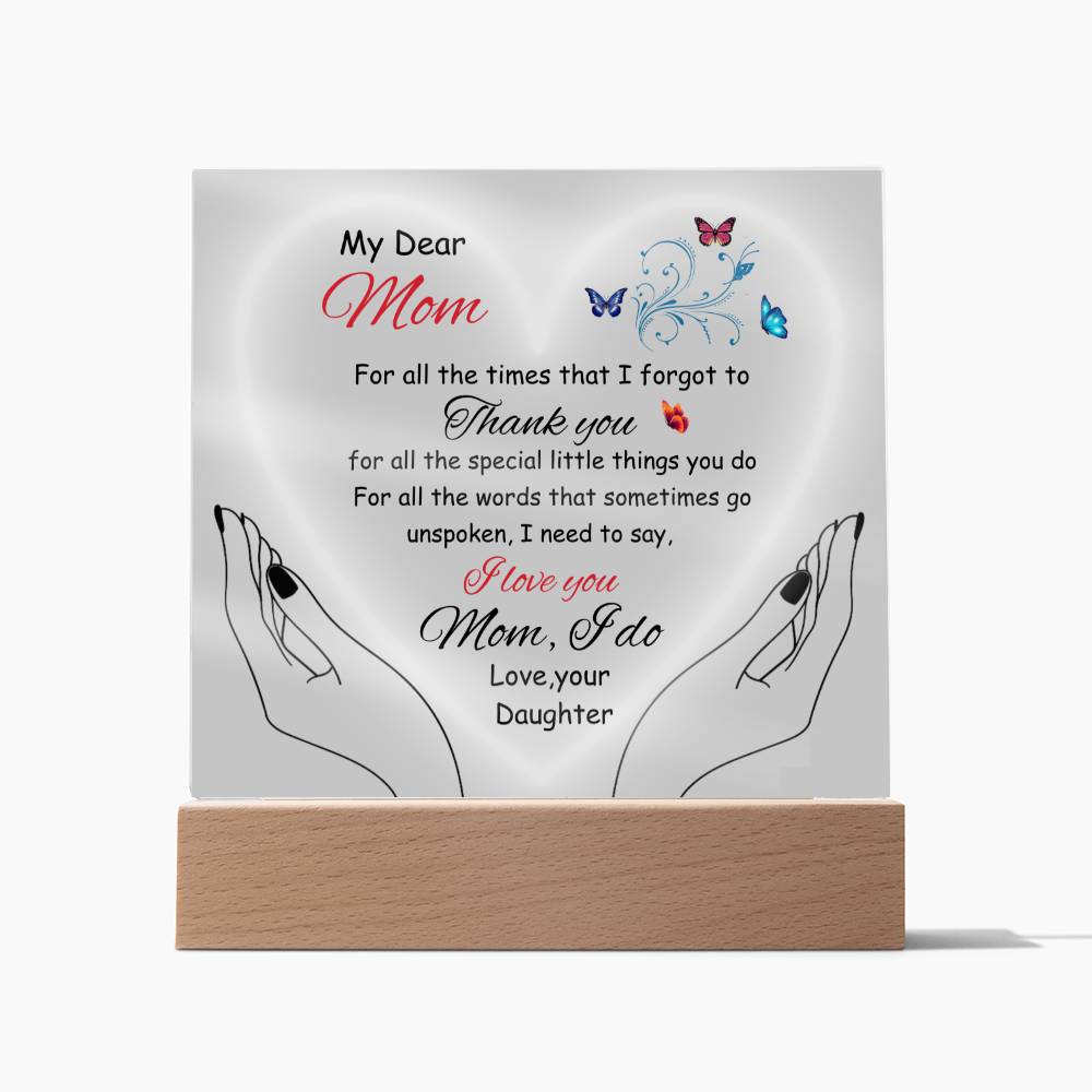 Gift for MOM fr. Daughter-"Thank You"