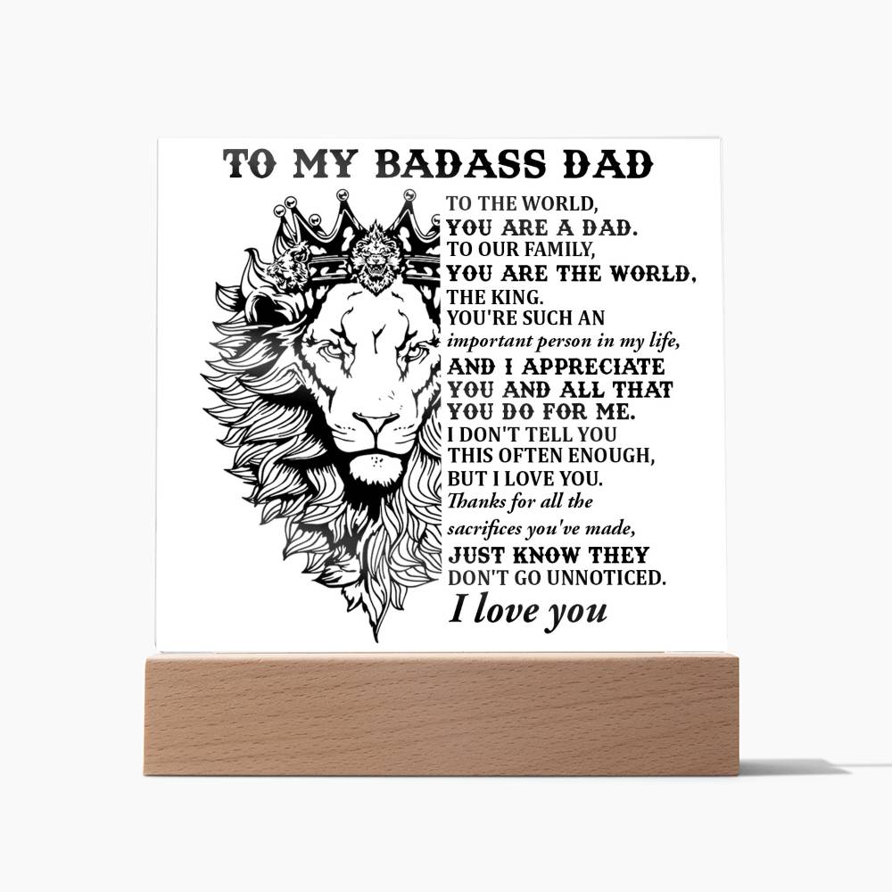Gift For Dad-Important Person-Plaque