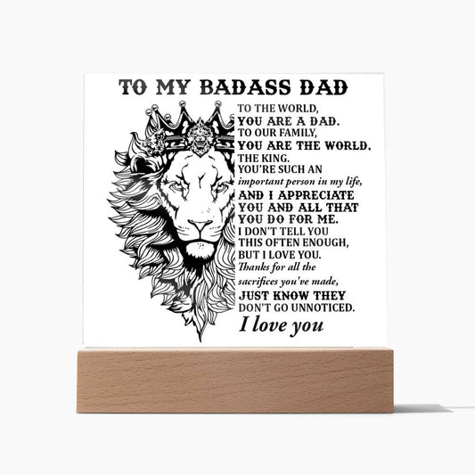 Gift For Dad-Important Person-Plaque