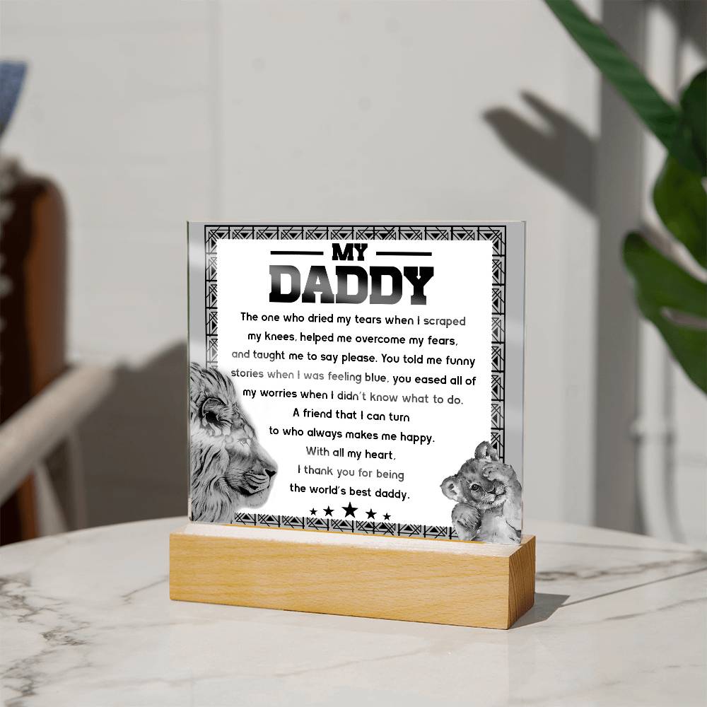 Gift For Dad-Makes Me Happy-Plaque