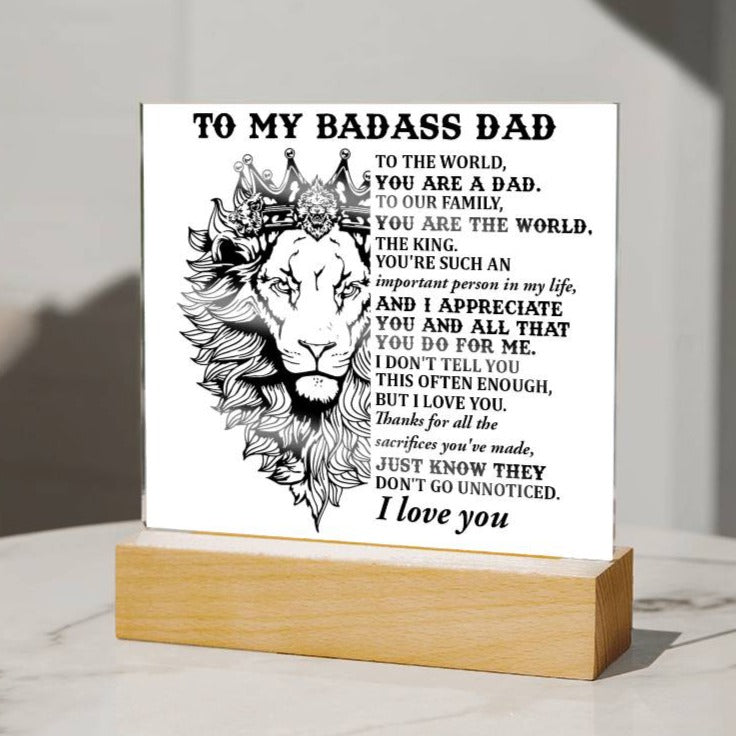 Gift For Dad-Important Person-Plaque