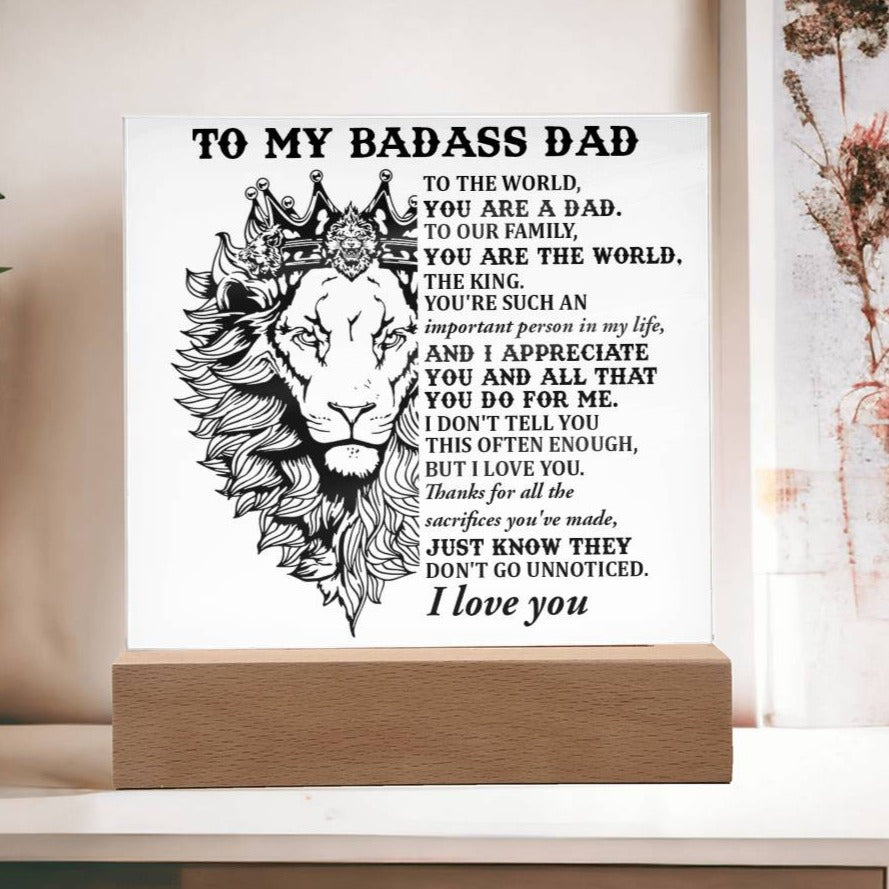 Gift For Dad-Important Person-Plaque